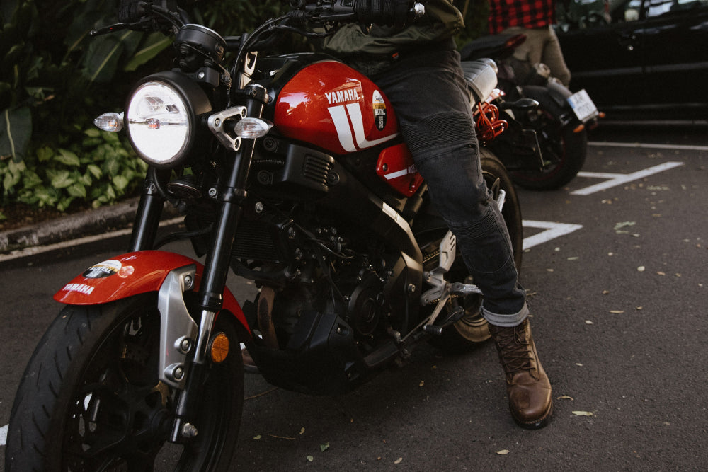 widok na motor podczas ruszania