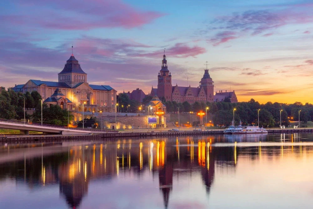 widok na miasto w woj. zachodniopomorskim