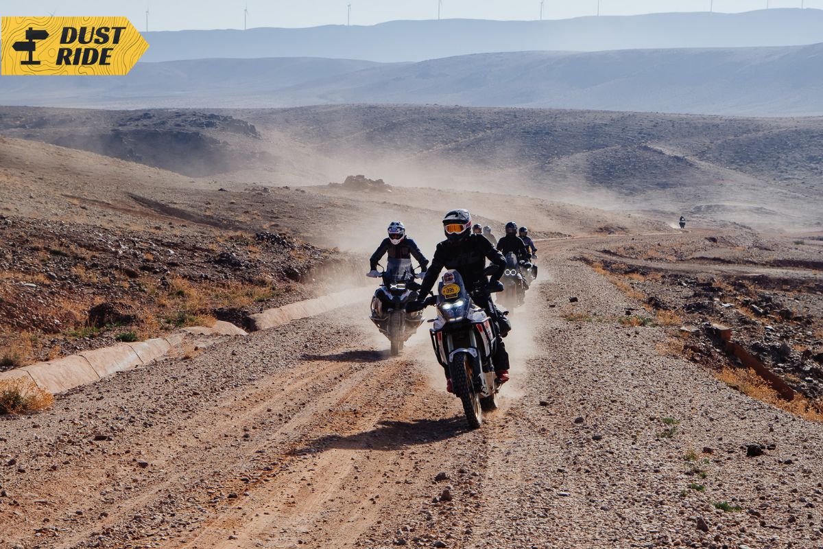 motocyklista w Maroko