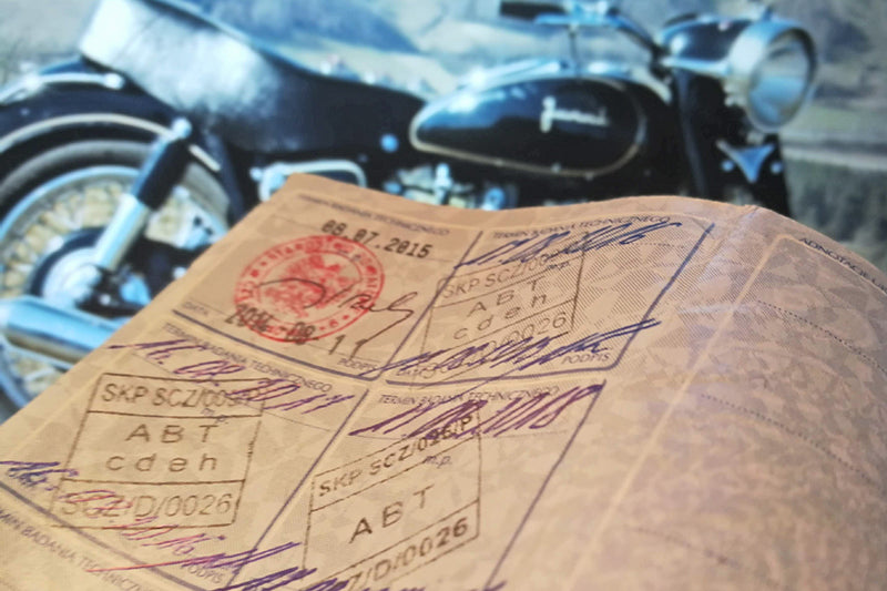 dokumenty motocyklistów