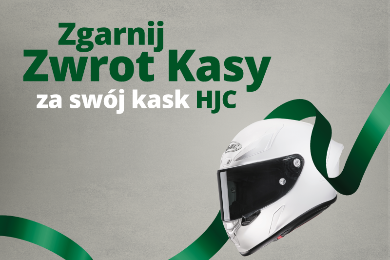 Zgarnij zwrot kasy za swój kask HJC!