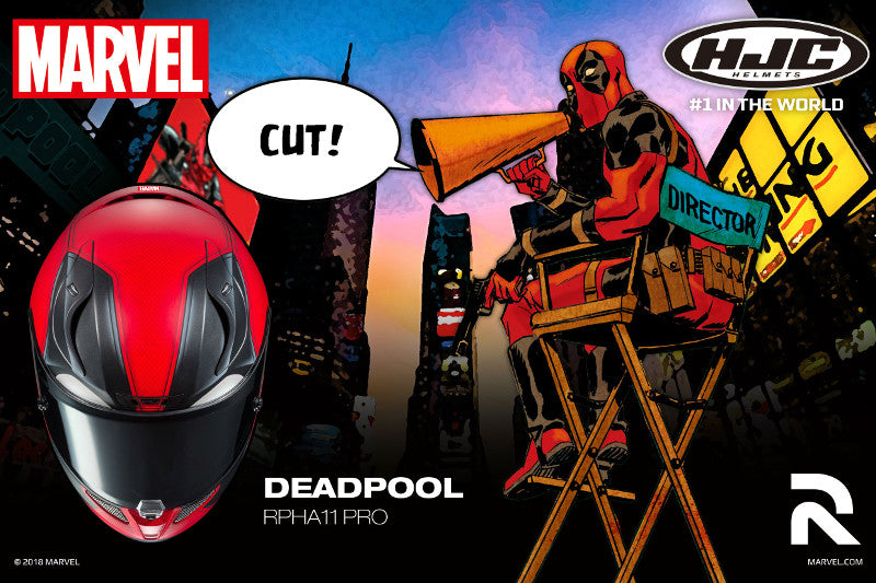 HJC nowy kask motocyklowy RPHA 11 w malowaniu Deadpool