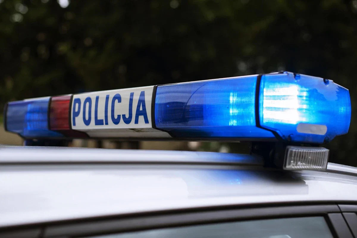 kontrola droga motocyklisty przez policję