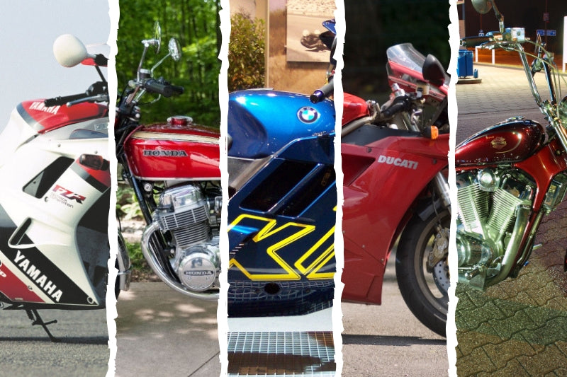 kolaż najbardziej kultowych motocykli