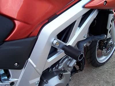 CRASHPADY CLASSIC RG RACING SUZUKI SV1000 K3-K5 (SILVER BLOCKS) BLACK 1