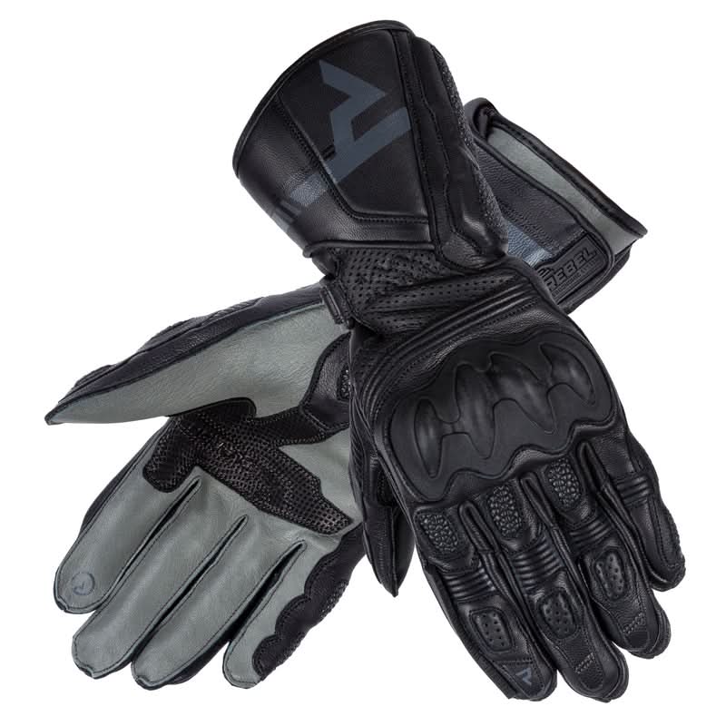 Motocyklowe Rękawice Skórzane Rebelhorn ST Long Lady Black/Grey 1 197466_ZAL617612.jpg