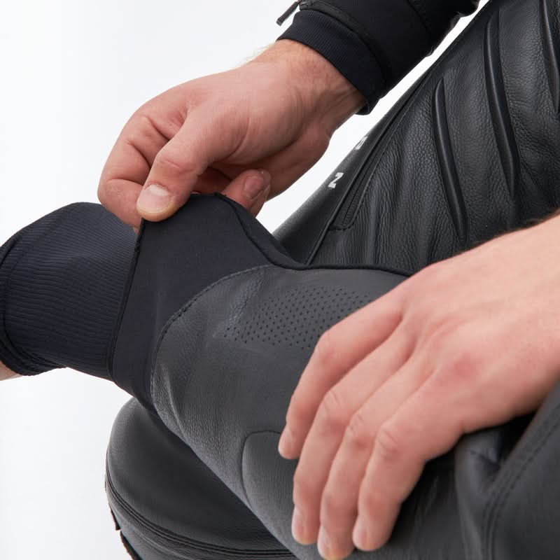 Spodnie motocyklowe skórzane Rebelhorn Veloce Black White 30 277845_ZAL678481.jpg