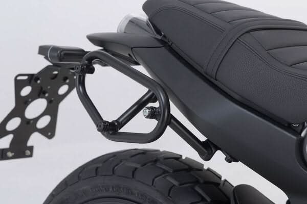 ZESTAW KUFRÓW BOCZNYCH URBAN ABS I STELAŻY SW-MOTECH BENELLI LEONCINO 800 (21-) BLACK 2X16,5L 5