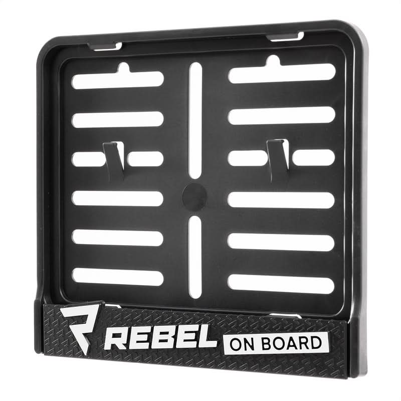RAMKA NA REJESTRACJĘ MOTOCYKLA REBELHORN REBEL ON BOARD BLACK 1
