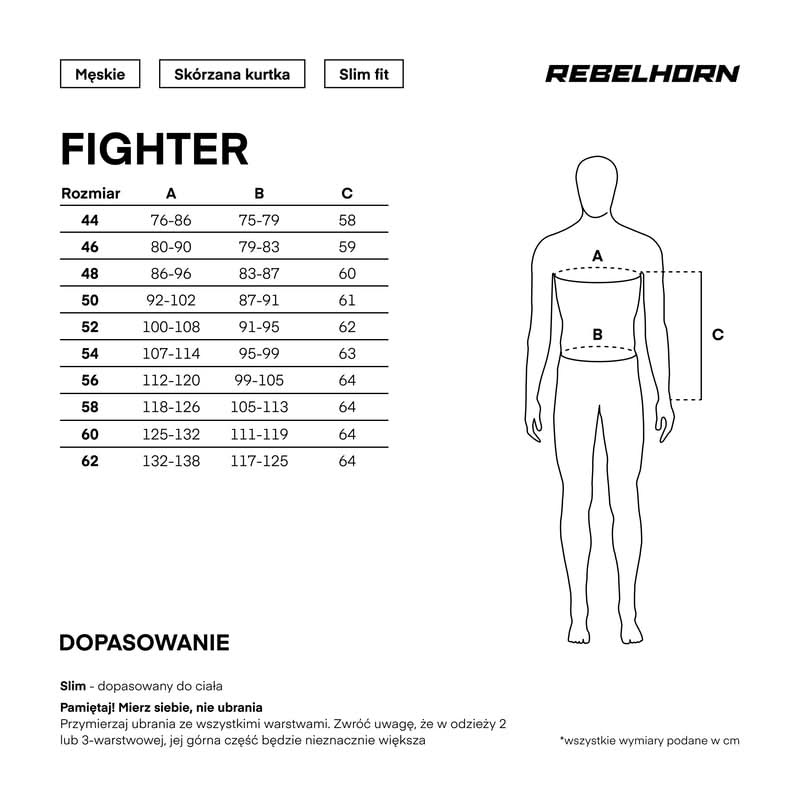 Kurtka motocyklowa skórzana Rebelhorn Fighter Black 18 213533_ZAL704961.jpg