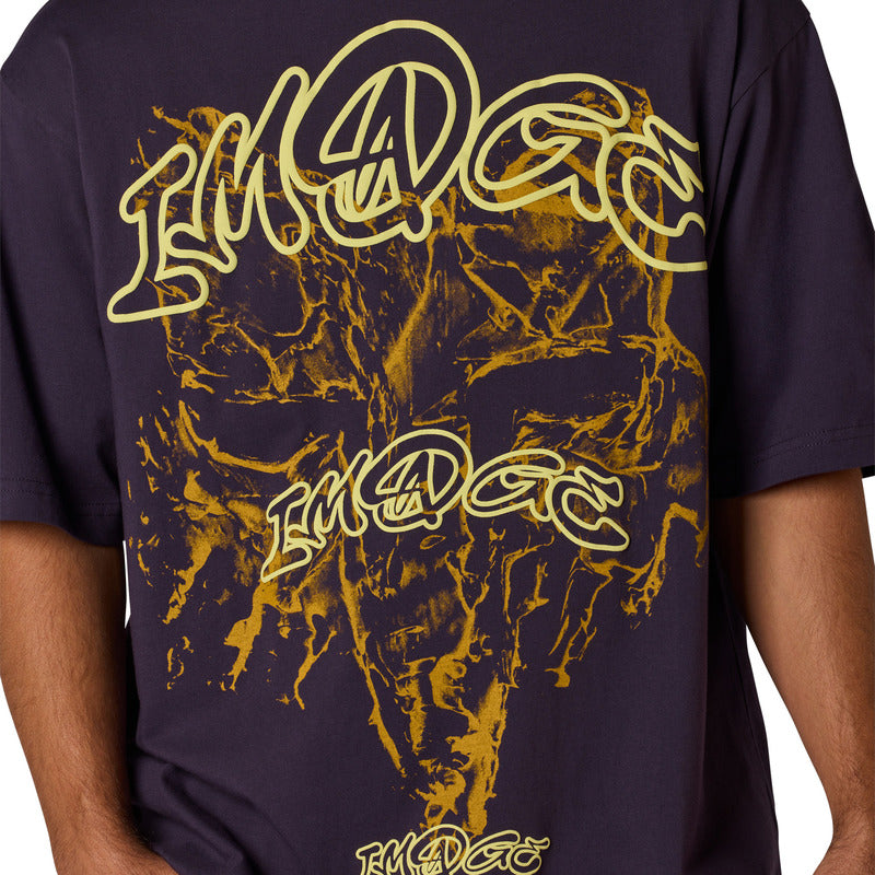 T-Shirt FOX Image Print Plum Oversized Perfect 9 351378_ZAL869046.jpg