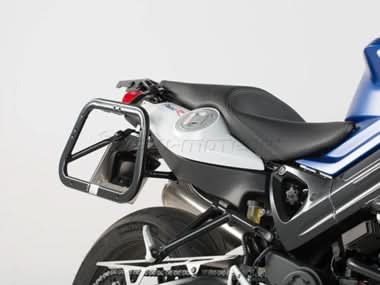 ZESTAW KUFRÓW BOCZNYCH TRAX ADV I STELAŻY SW-MOTECH BMW F 800 R (09-)/F 800 GT (12-) SILVER 37/45L 3