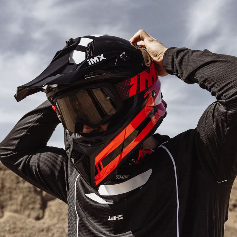 Gogle Imx Endurance Flip Matt Black/ Red- Szyba Dark Smoke + Clear (2 Szyby W Zestawie) 3 241752_ZAL581742.jpg