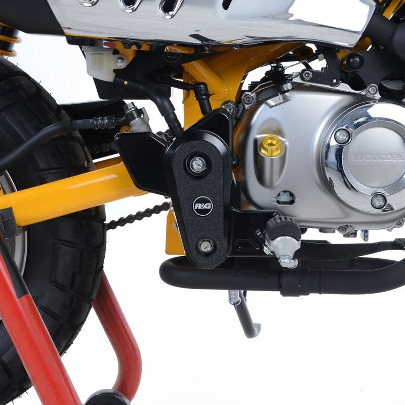 OSŁONA WAHACZA RG RACING HONDA MONKEY 18-, 2 CZĘŚCI BLACK 1