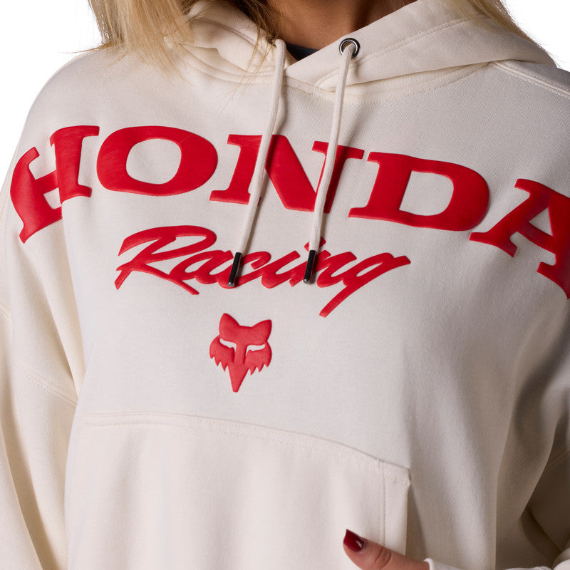 Bluza z kapturem Damska FOX Honda Fleece Po Off White 9 351018_ZAL860478.jpg