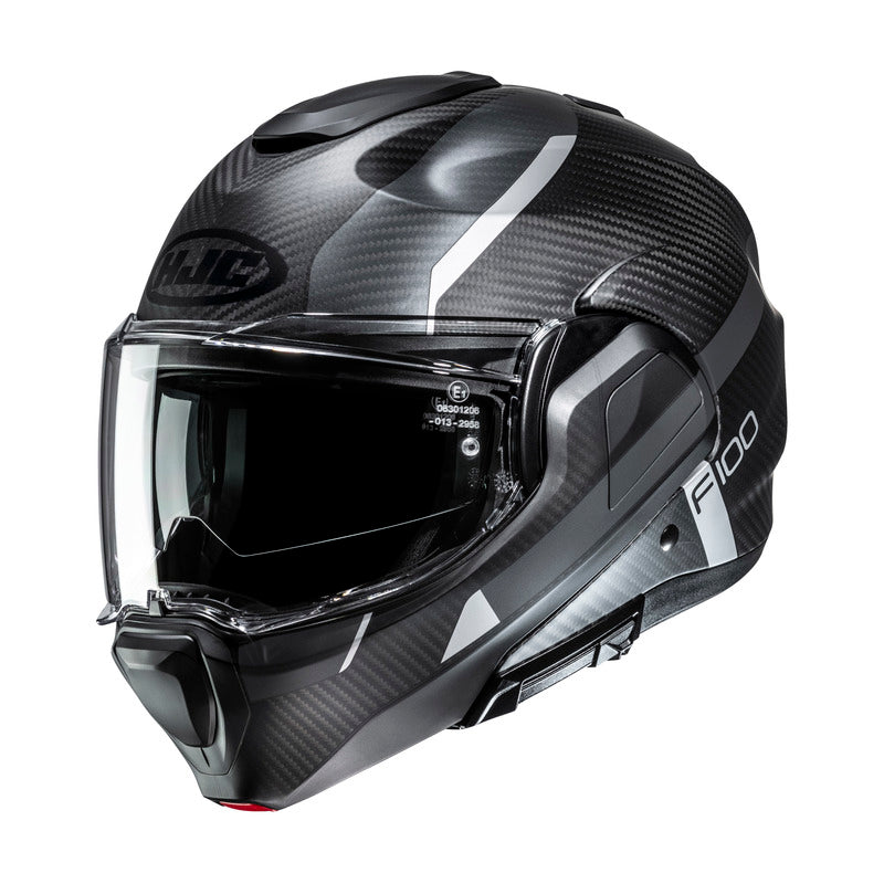 Kask Motocyklowy HJC F100 Carbon Askan Black Grey 1 378043_ZAL934070.jpg