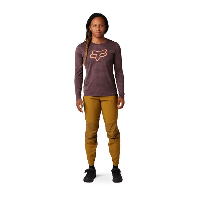 Koszulka Rowerowa z Długim Rękawem Fox Lady Ranger Tru Dri Dark Maroon 3 261533_ZAL560261.jpg