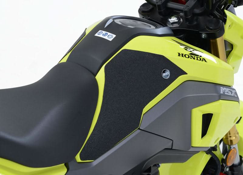 NAKLEJKA NA BAK TANKPAD ANTYPOŚLIZGOWY 2 CZĘŚCI RG RACING HONDA MSX125 (GROM) (16-) BLACK 1