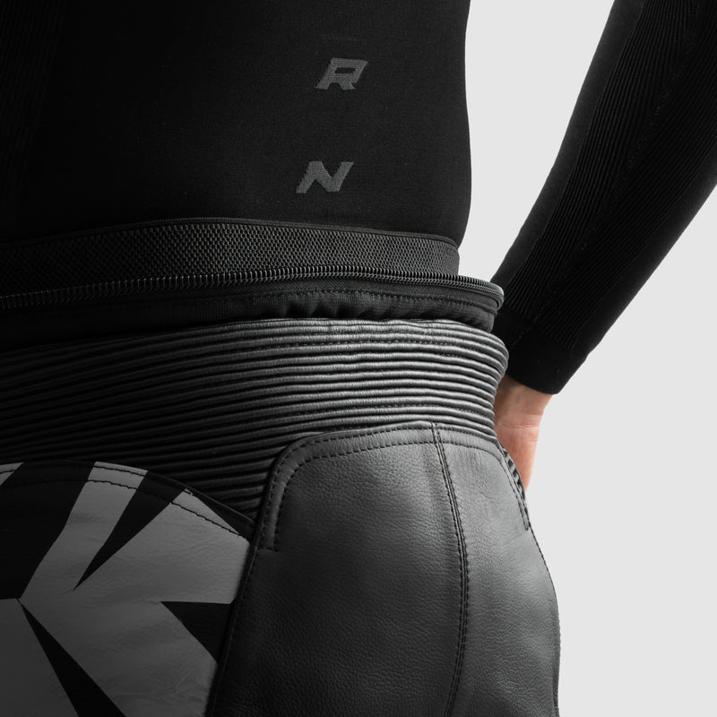 Spodnie motocyklowe skórzane Rebelhorn Inferno Black White Fluo Yellow 20 324030_ZAL787809.jpg