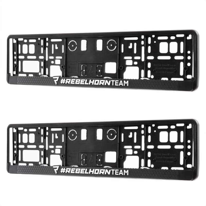 RAMKI NA REJESTRACJĘ SAMOCHODOWĄ REBELHORN TEAM BLACK 2 SZT 3
