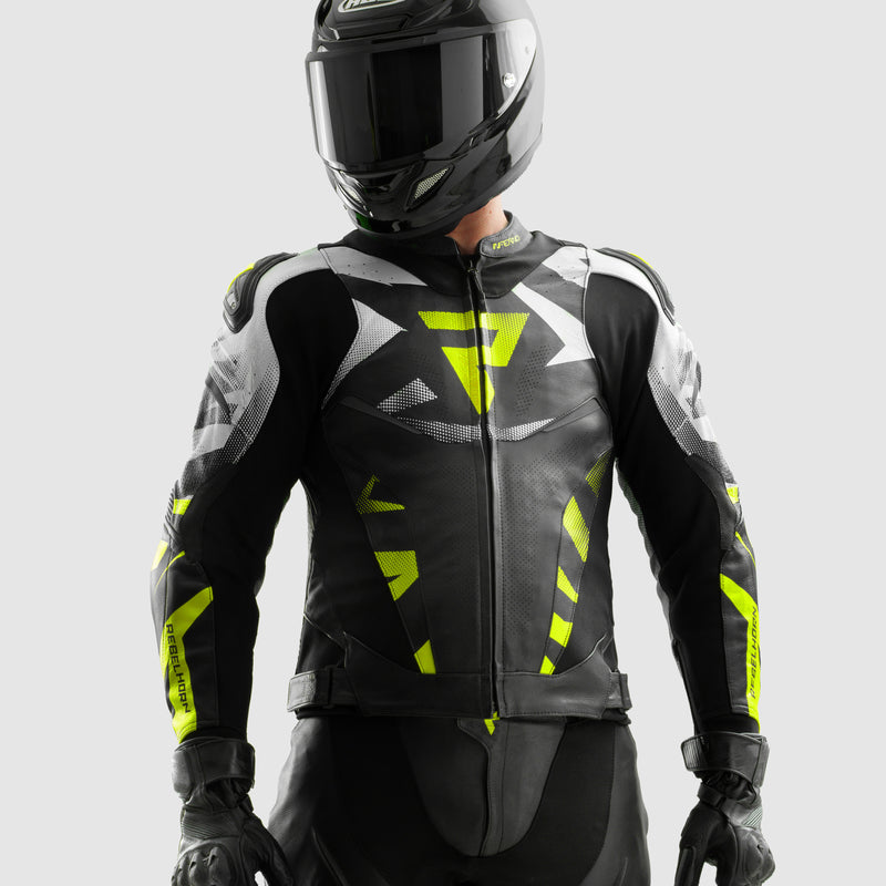 Kurtka motocyklowa skórzana Rebelhorn Inferno Black White Fluo Yellow 12 324180_ZAL786855.jpg