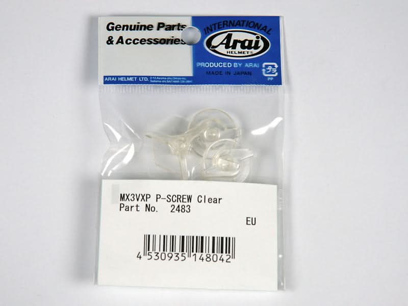 ZESTAW ŚRUB DO MOCOWANIA DASZKA DO KASKU ARAI MXV/VX3/VXP CLEAR 1