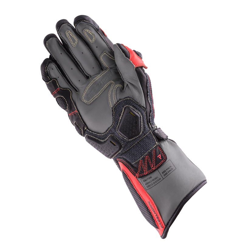 Motocyklowe Rękawice Skórzane Rebelhorn Rebel Black/Camo/Flo Red 5 200932_ZAL519577.png