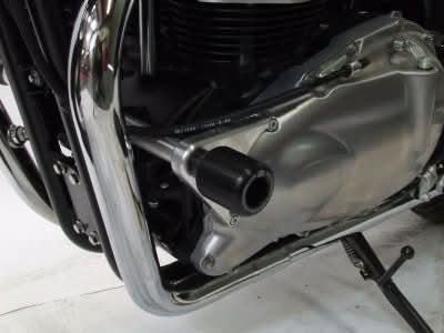 CRASHPADY CLASSIC RG RACING TRIUMPH THRUXTON 04-, BONNEVILLE 08-, SCRAMBLER BLACK 1