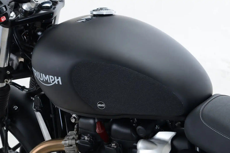 NAKLEJKA NA BAK TANKPAD ANTYPOŚLIZGOWY 2 CZĘŚCI RG RACING TRIUMPH STREET TWIN CLEAR 3