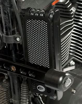 OSŁONA CHŁODNICY OLEJU RG RACING HARLEY-DAVIDSON XR1200 BLACK 1