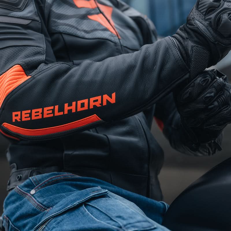 Kurtka motocyklowa skórzana Rebelhorn Vandal Black Fluo Red 20 214110_ZAL632449.jpg