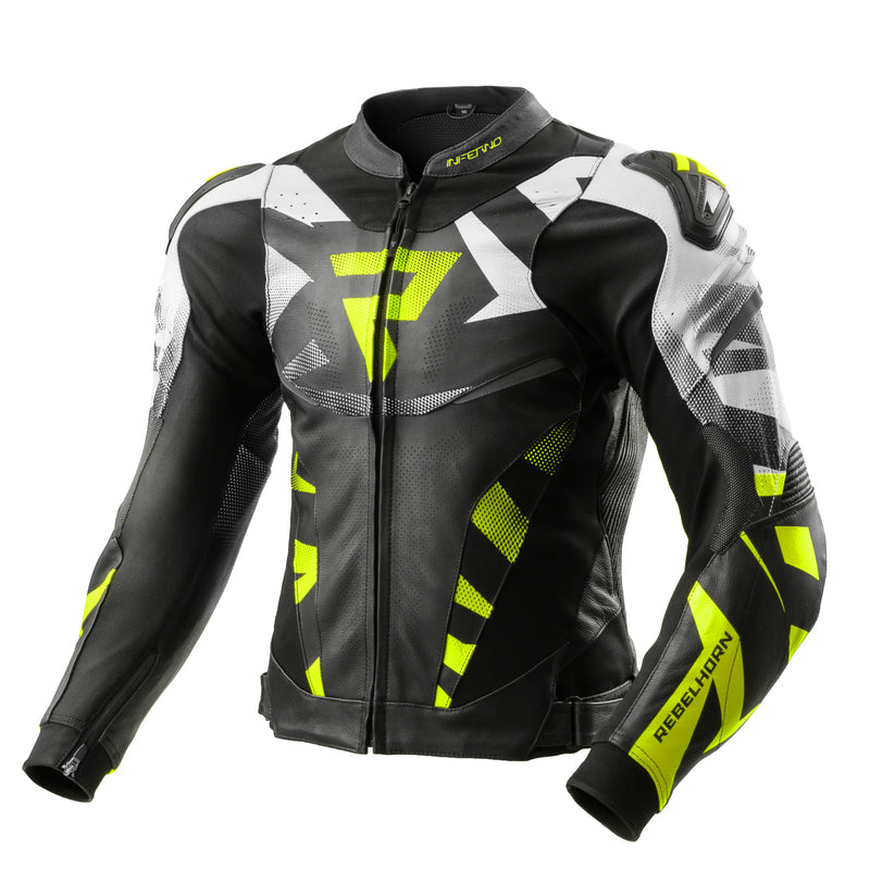 Kurtka motocyklowa skórzana Rebelhorn Inferno Black White Fluo Yellow 1 324180_ZAL786783.jpg