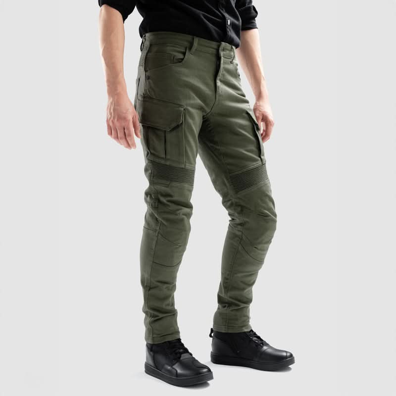 Jeansy Motocyklowe Ozone Faster Tapered Fit Olive 44 293955_ZAL740044.jpg