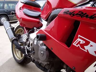 CRASHPADY CLASSIC RG RACING HONDA CBR400 GULL ARM BLACK 1