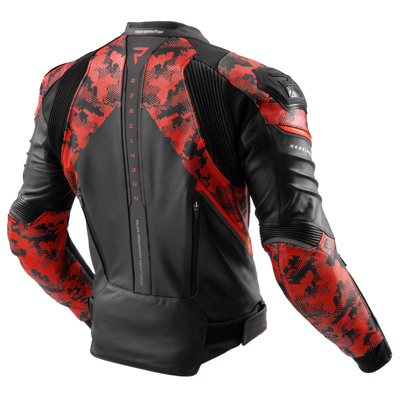 Kurtka motocyklowa skórzana Rebelhorn Veloce Camo Black Fluo Red 3 330362_ZAL763132.jpg