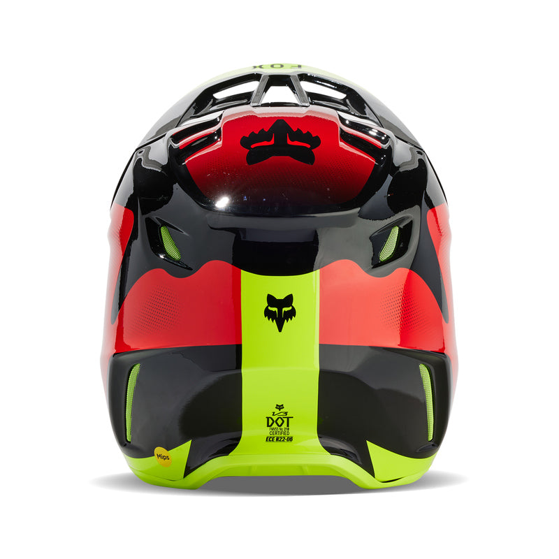 Kask motocyklowy FOX V3 Revise Red Yellow 7 285397_ZAL649368.jpg