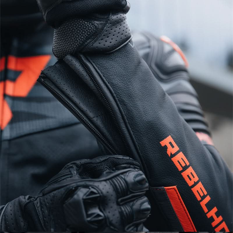 Kurtka motocyklowa skórzana Rebelhorn Vandal Black Fluo Red 10 214110_ZAL632399.jpg