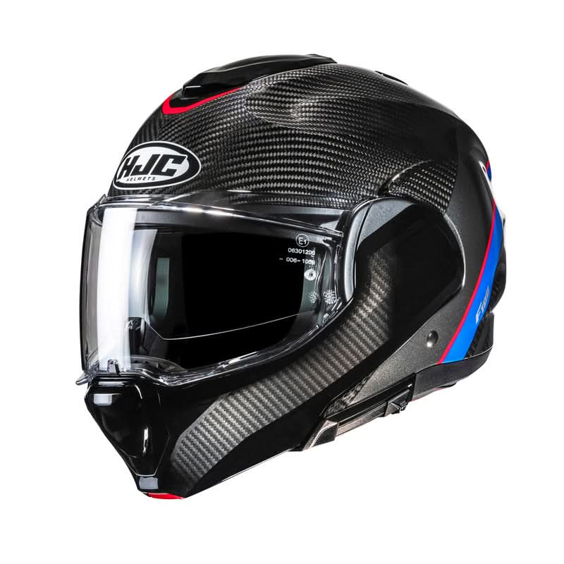 Kask motocyklowy HJC F100 Carbon Stan Black Blue 1 354437_ZAL827745.jpg