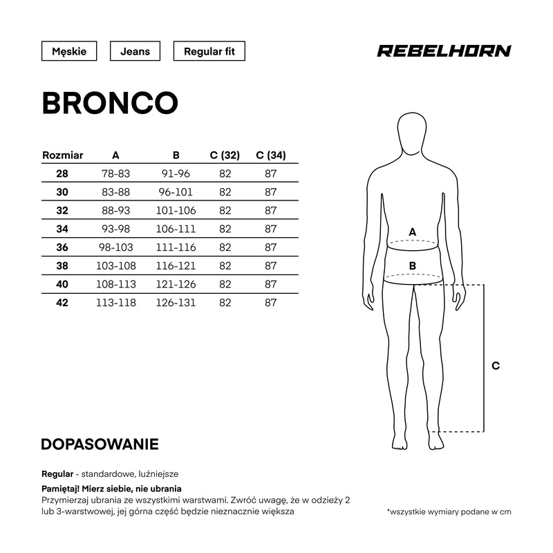 Jeansy motocyklowe Rebelhorn Bronco Washed Black Monolayer 39 323643_ZAL794135.jpg