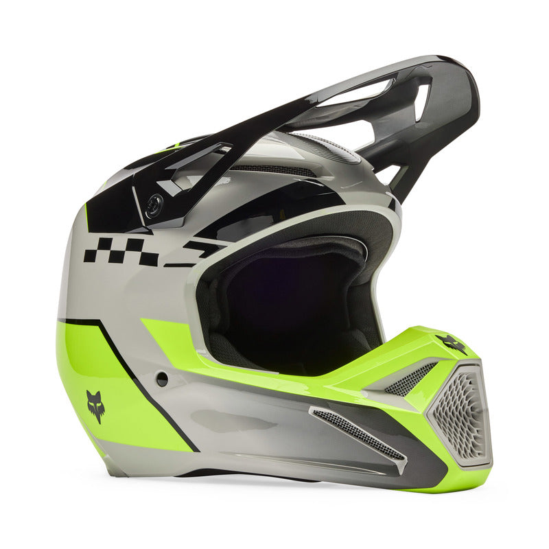 Kask motocyklowy Junior FOX V1 Collect Grey Yellow 3 337428_ZAL883525.jpg