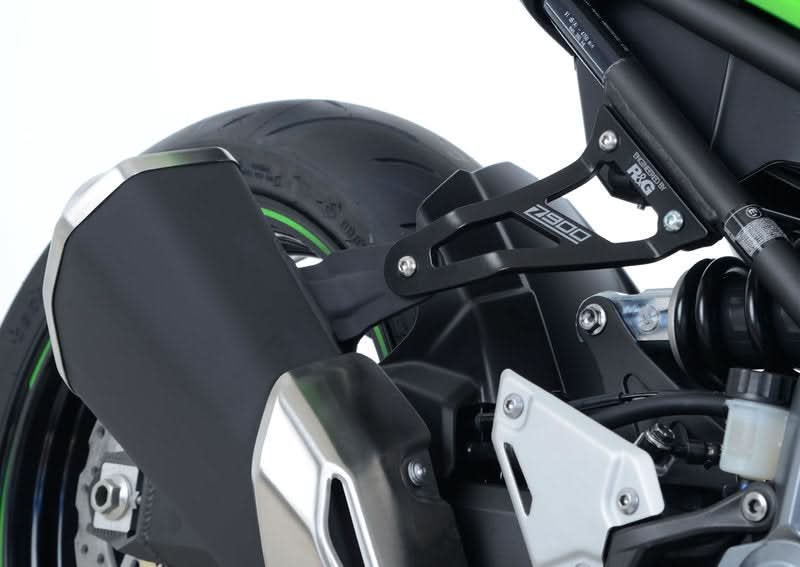 MOCOWANIE WYDECHU + ZAŚLEPKA PODNÓŻKA RG RACING KAWASAKI Z900 BLACK 1