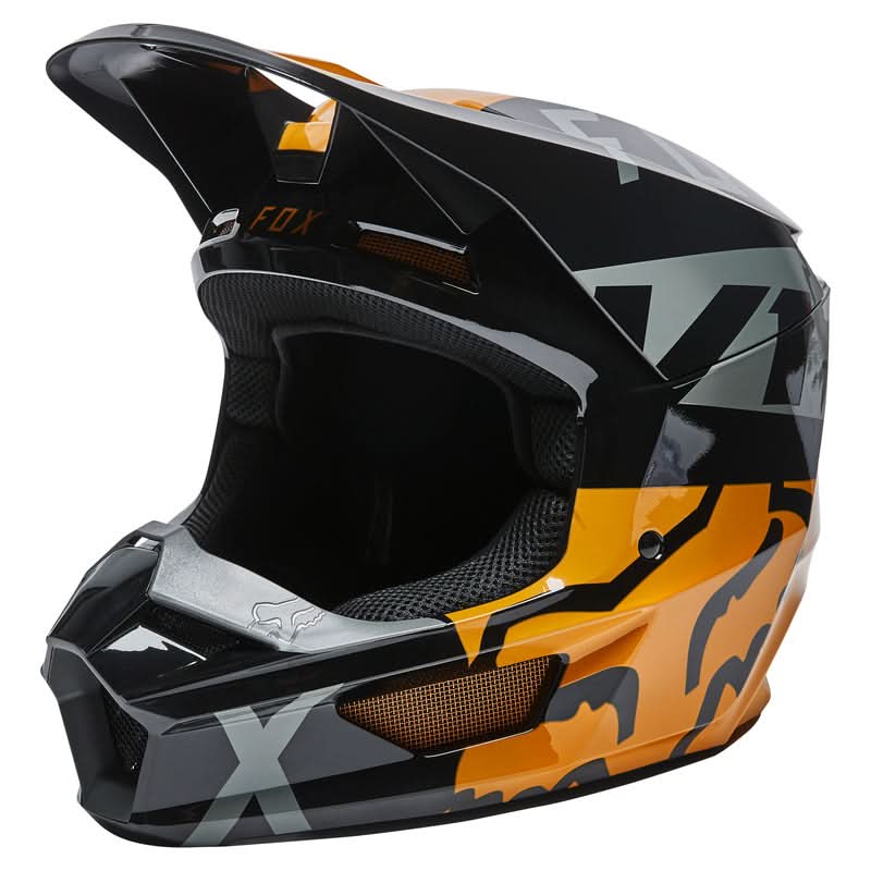 Kask Fox Junior V1 Skew Black/Gold 1 220941_ZAL421500.jpg