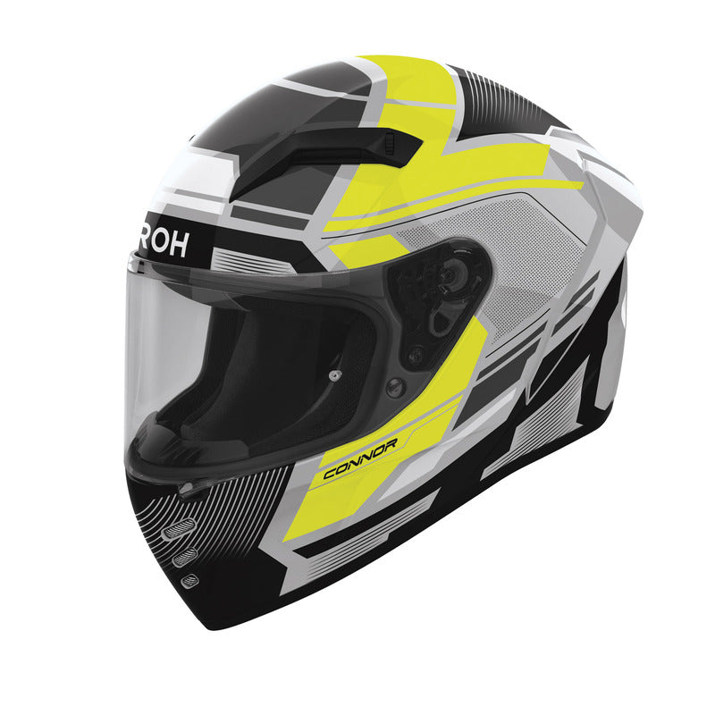 KASK MOTOCYKLOWY AIROH CONNOR EGO YELLOW GLOSS XS 2
