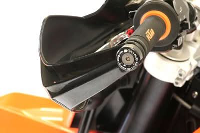 KOŃCÓWKI KIEROWNICY RG RACING KTM 690 ENDURO/1290 SUPER DUKE GT 19- (WITH BRUSH GUARDS) BLACK 1