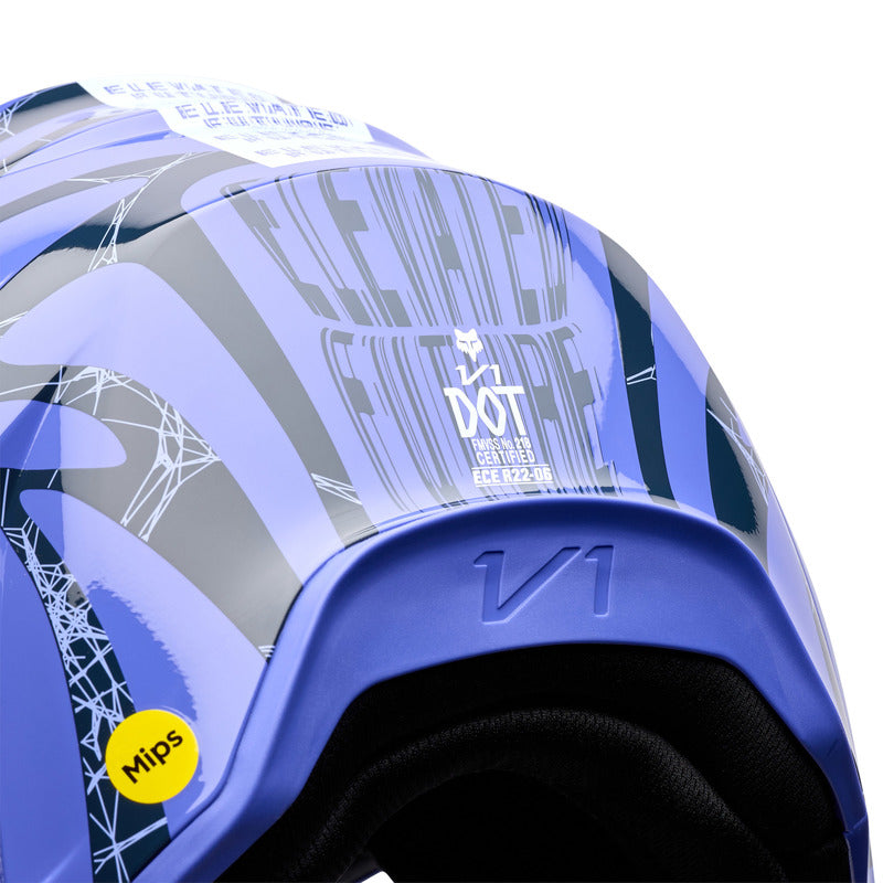 Kask motocyklowy Junior FOX V1 Diffuse Se Purple Dove 13 350169_ZAL884479.jpg