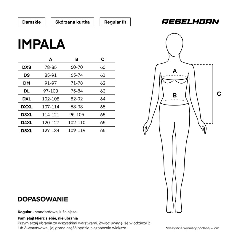 Kurtka motocyklowa skórzana damska Rebelhorn Impala Black 29 234043_ZAL929578.jpg