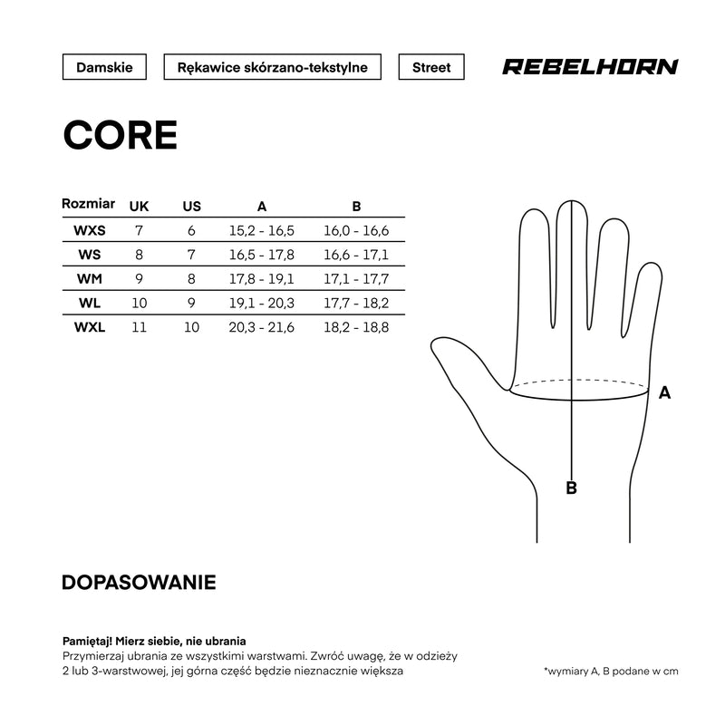 Rękawice motocyklowe damskie Rebelhorn Core Black Red 25 349339_ZAL895456.jpg