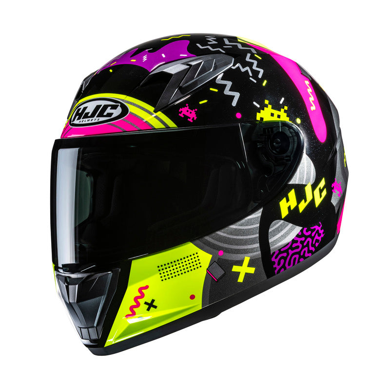 Kask motocyklowy Junior HJC Y10 Mika Black Pink 1 355216_ZAL829518.jpg