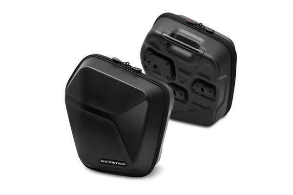 ZESTAW KUFRÓW BOCZNYCH URBAN ABS I STELAŻY SW-MOTECH KAWASAKI Z650 (16-) / NINJA 650 (16-) BLACK 2X1 1