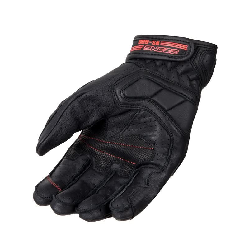 Rękawice Skórzane Ozone Rs600 Short Black/Fluo Red 3 214569_ZAL487477.jpg